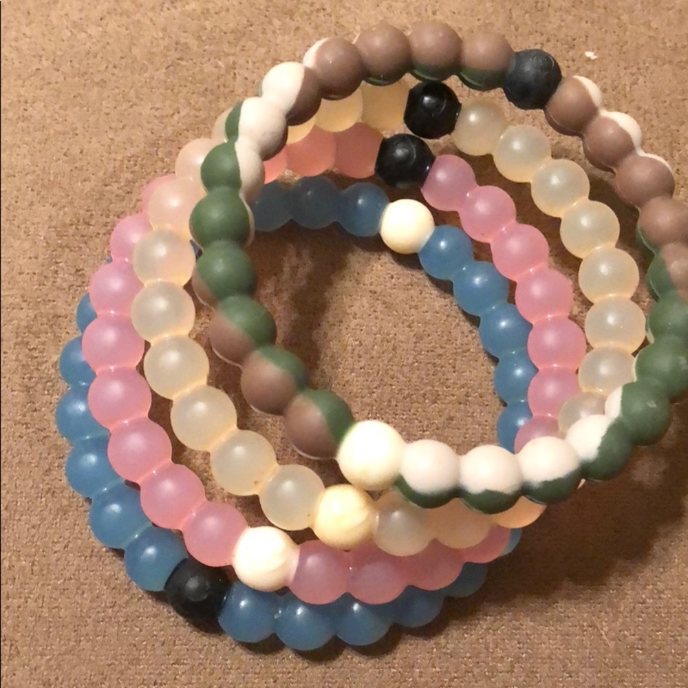 4 Lokai bracelets